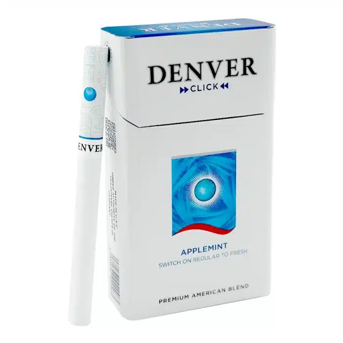 บุหรี่นอก Denver click applemint (1 เม็ดบีบ)