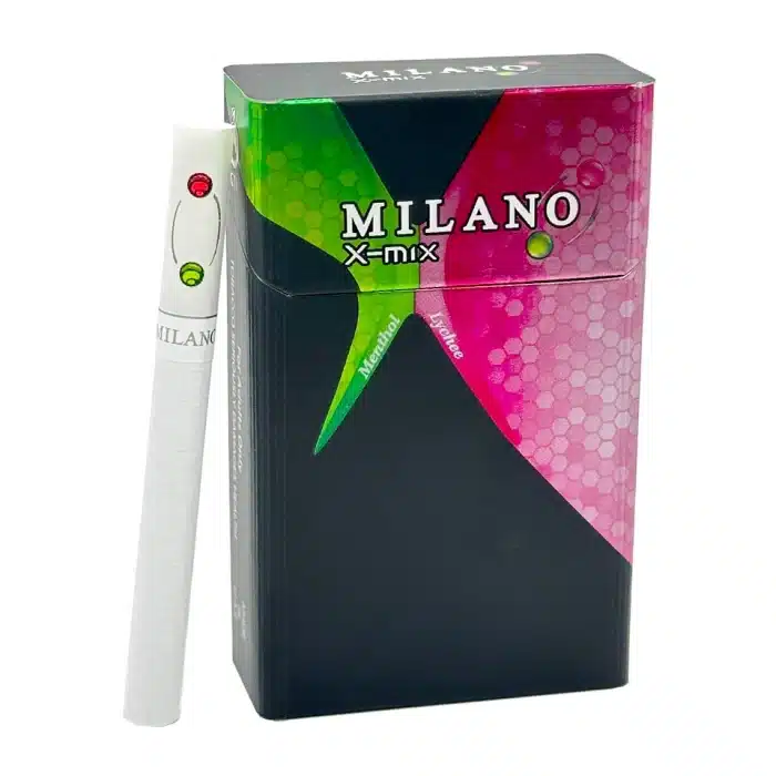 บุหรี่นอก Milano X-mix ลิ้นจี่ (2 เม็ดบีบ)